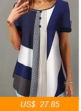Geometric Print Button Detail Round Neck Blouse