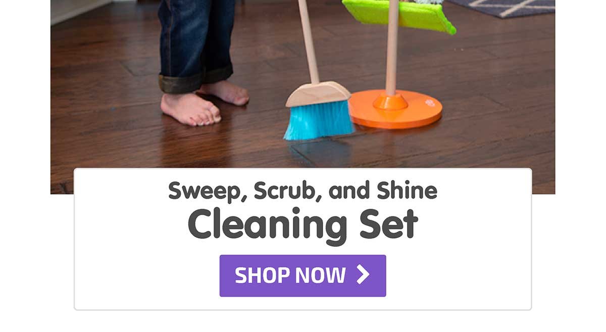 Sweep, Scrub, and Shine Cleaning Set - Shop Now