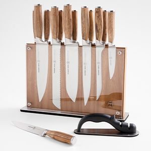 Schmidt Brothers® Zebra Wood 15-Piece Knife Block Set