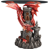 Red Dragon and Castle Table