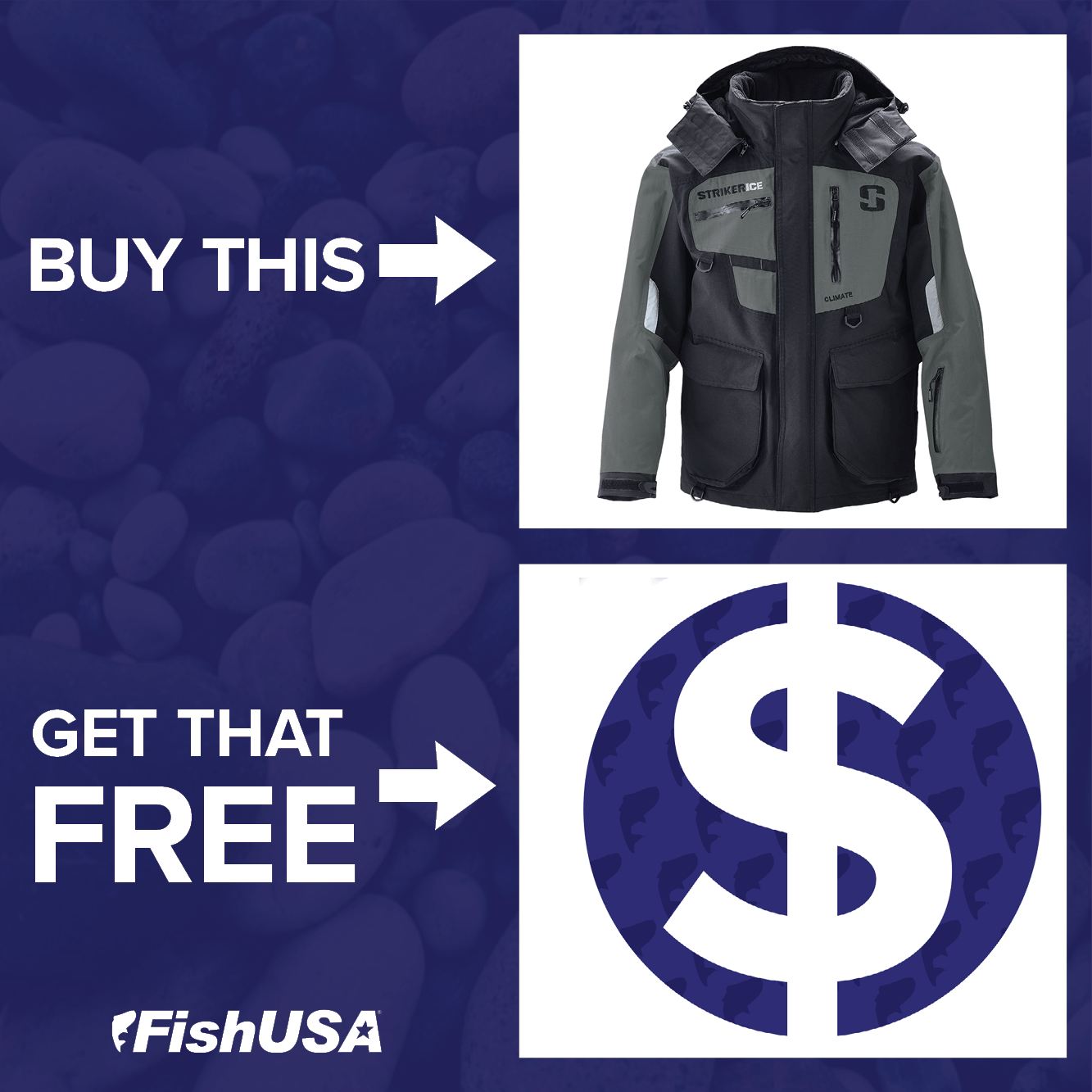 BUY a Striker Ice Climate Jacket, GET $75 FishUSA E-Bucks!