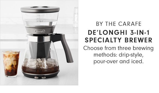 BY THE CARAFE - DE’LONGHI 3-IN-1 SPECIALTY BREWER
