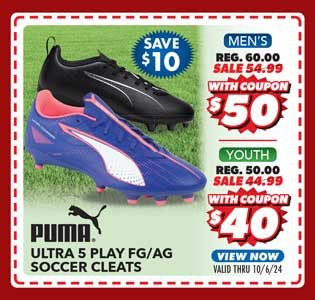 Puma Ultra Play FG/AG Men's or Youth Soccer Cleats