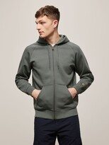 Chase Plain Full Zip Up Hoodie, Thyme/Gold