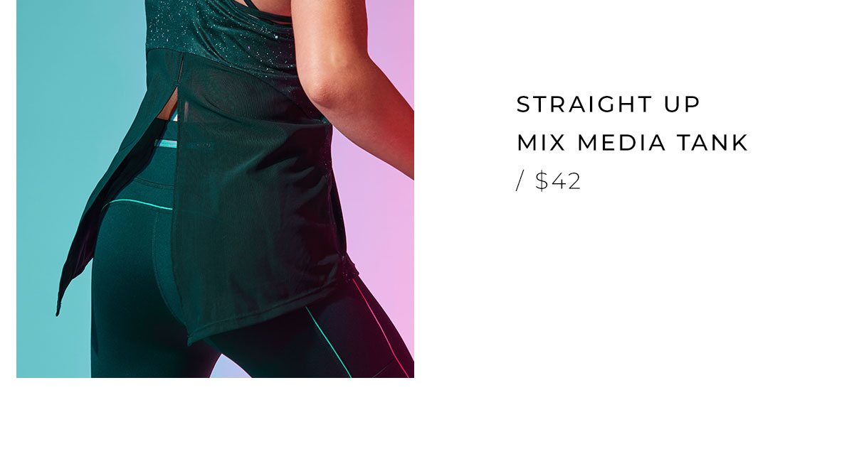 Straight Up Mix Media Tank