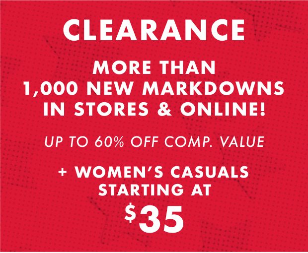 More than 1,000 new markdowns in stores & online