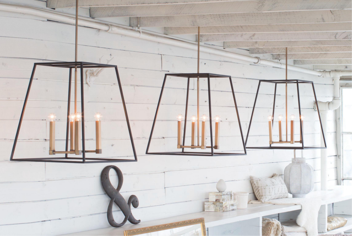Hinkley Fulton oversized pendants