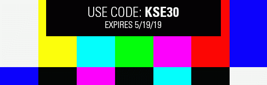 Use Code: KSE30 | Expires: 5/19/19