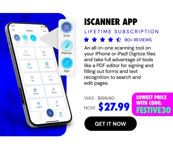 iScanner App: Lifetime Subscription