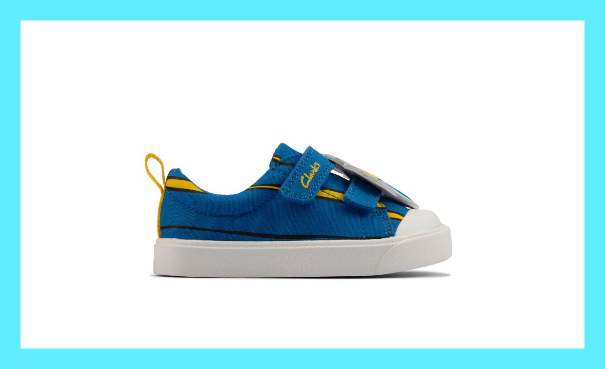 image of canvas shoe City Nemo toddler in blue links to product page