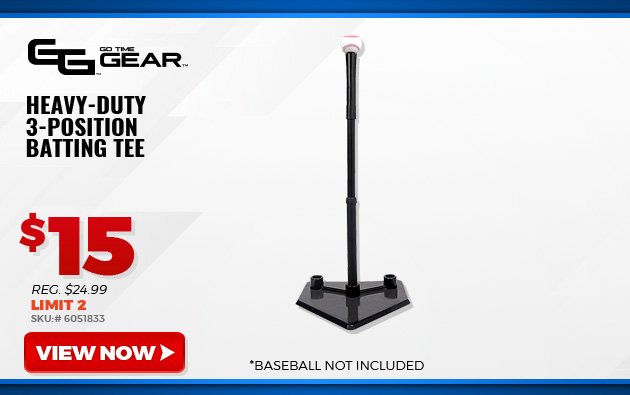 Go Time Gear Heavy-Duty 3-Position Batting Tee