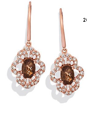 Le Vian Chocolate Quartz Earrings