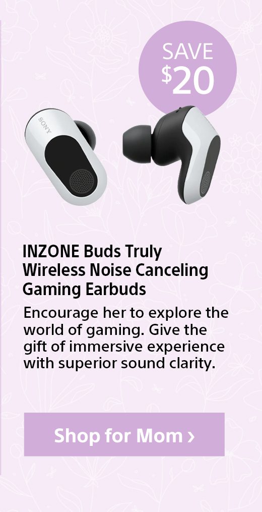 INZONE Buds Truly Wireless Noise Canceling Gaming Earbuds