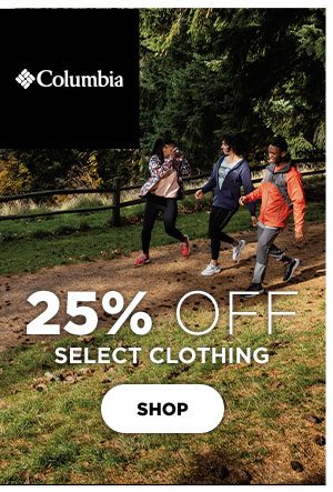 25% OFF Select Columbia Clothing - Click to Shop