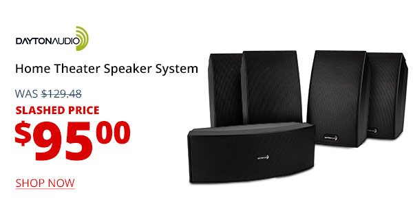 Dayton Audio HTS-1200B Home Theater Speaker System Black