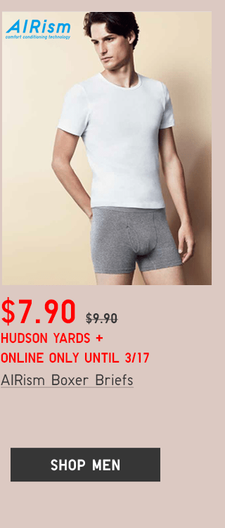 AIRISM BOXER BRIEFS $7.90 - SHOP MEN