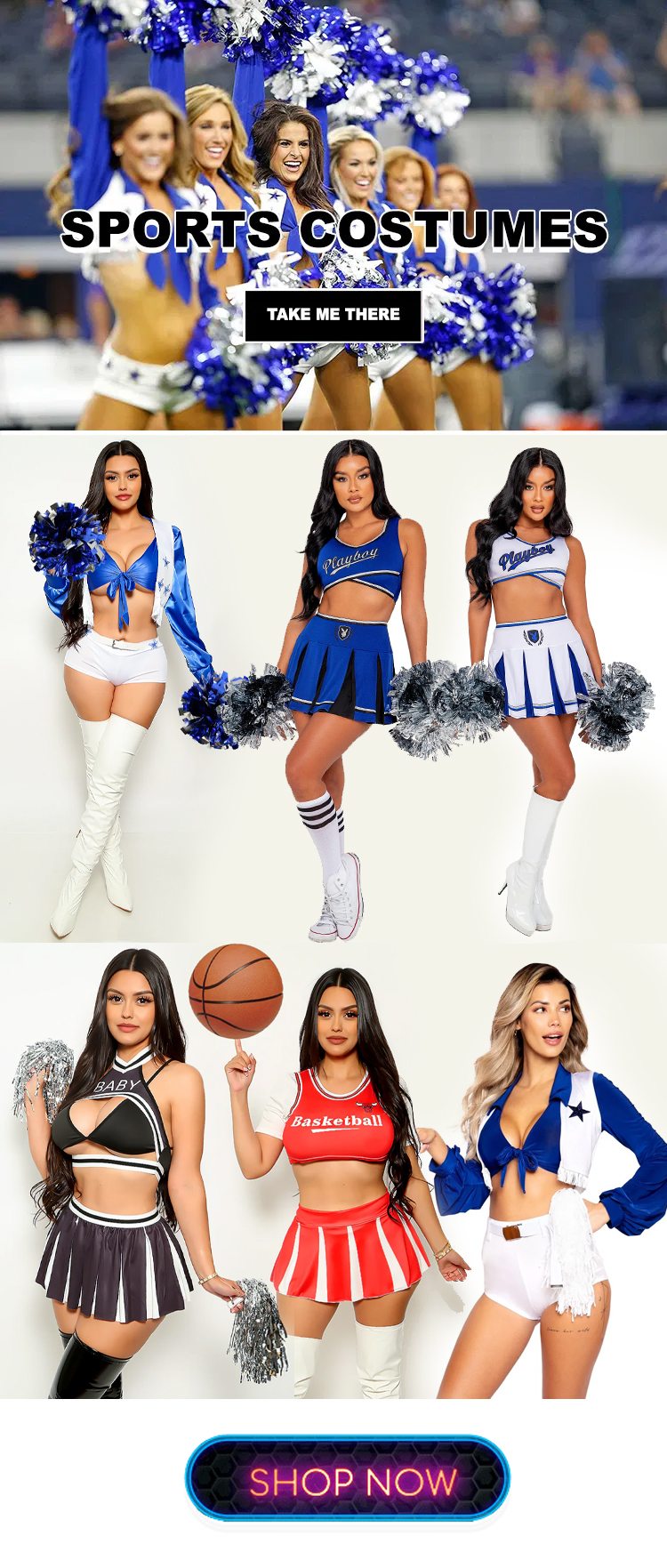 Cheerleader Costumes perfect For Game Day!