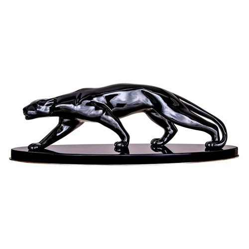 Art Deco Ceramic Panther Sculpture, 1940s