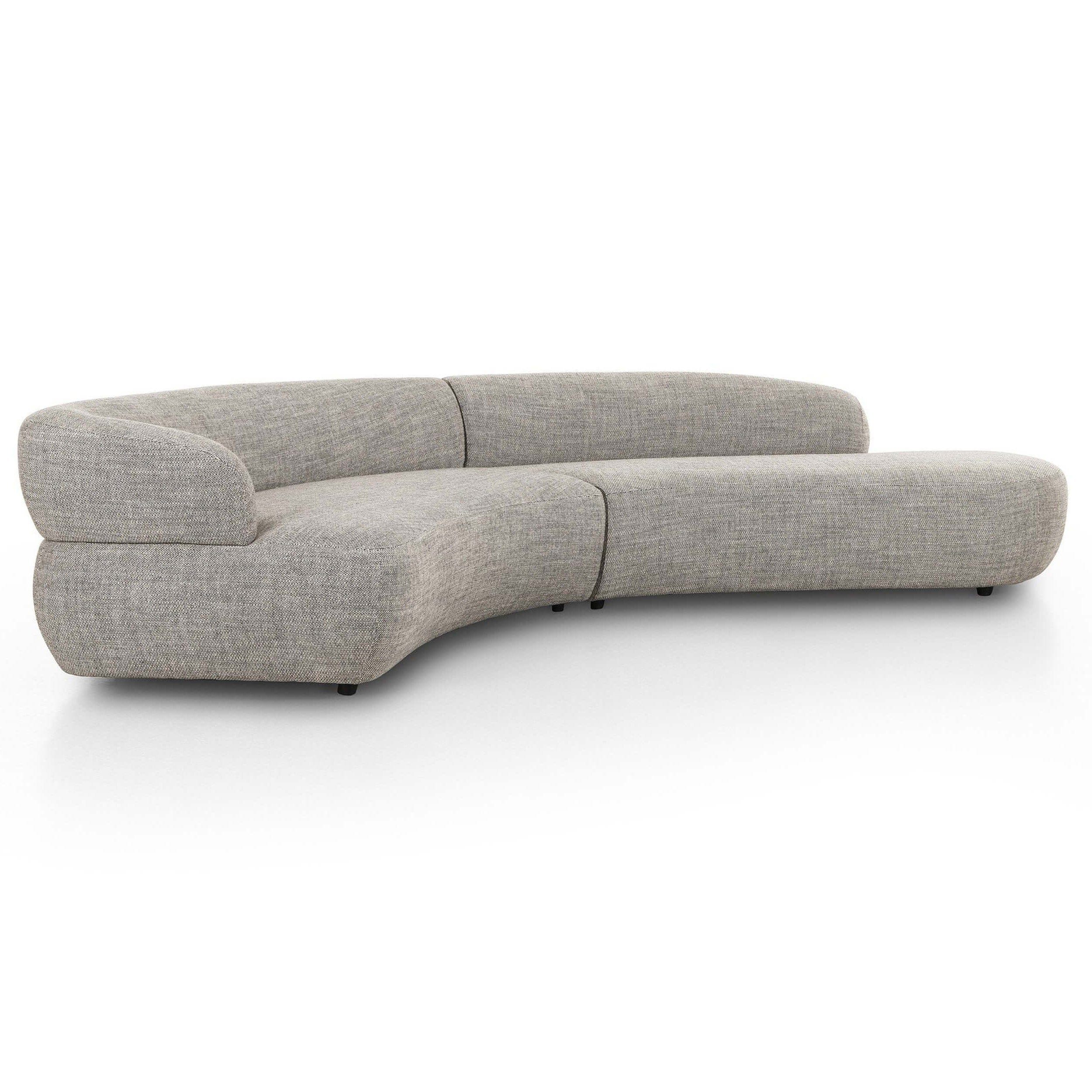 Image of Belen 2 Piece Chaise Sectional, Thames Coal
