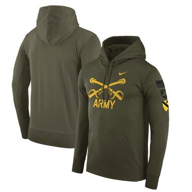 Army Black Knights Nike 1st Cavalry Division Therma Hoodie - Green