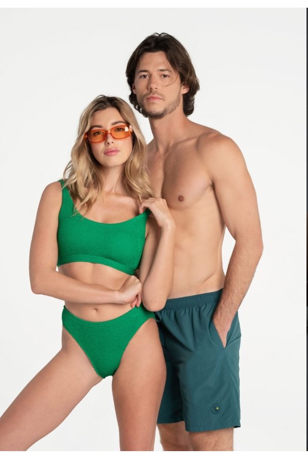 Wave Bikini Top - Jade