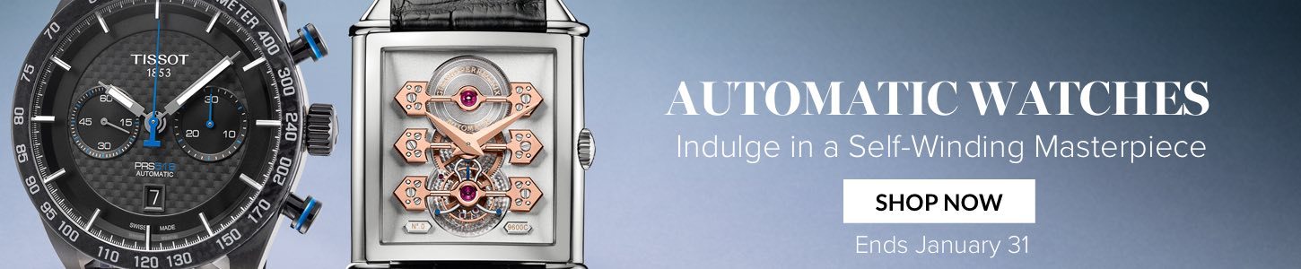 Automatic Watches Indulge in a Self-Winding Masterpiece Featuring Girard-Perregaux, Tissot, Frederique Constant and More! Up to 95% off! Ends January 31