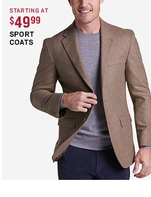 Sport Coats Starting at $49.99