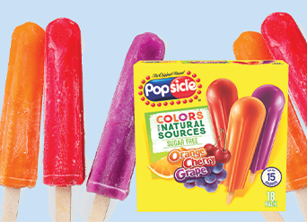 Popsicle brand popsickles