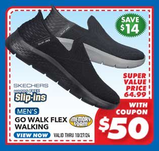 Skechers Hands Free Slip-ins: Go Walk Flex No-Hands Men's Walking Shoes