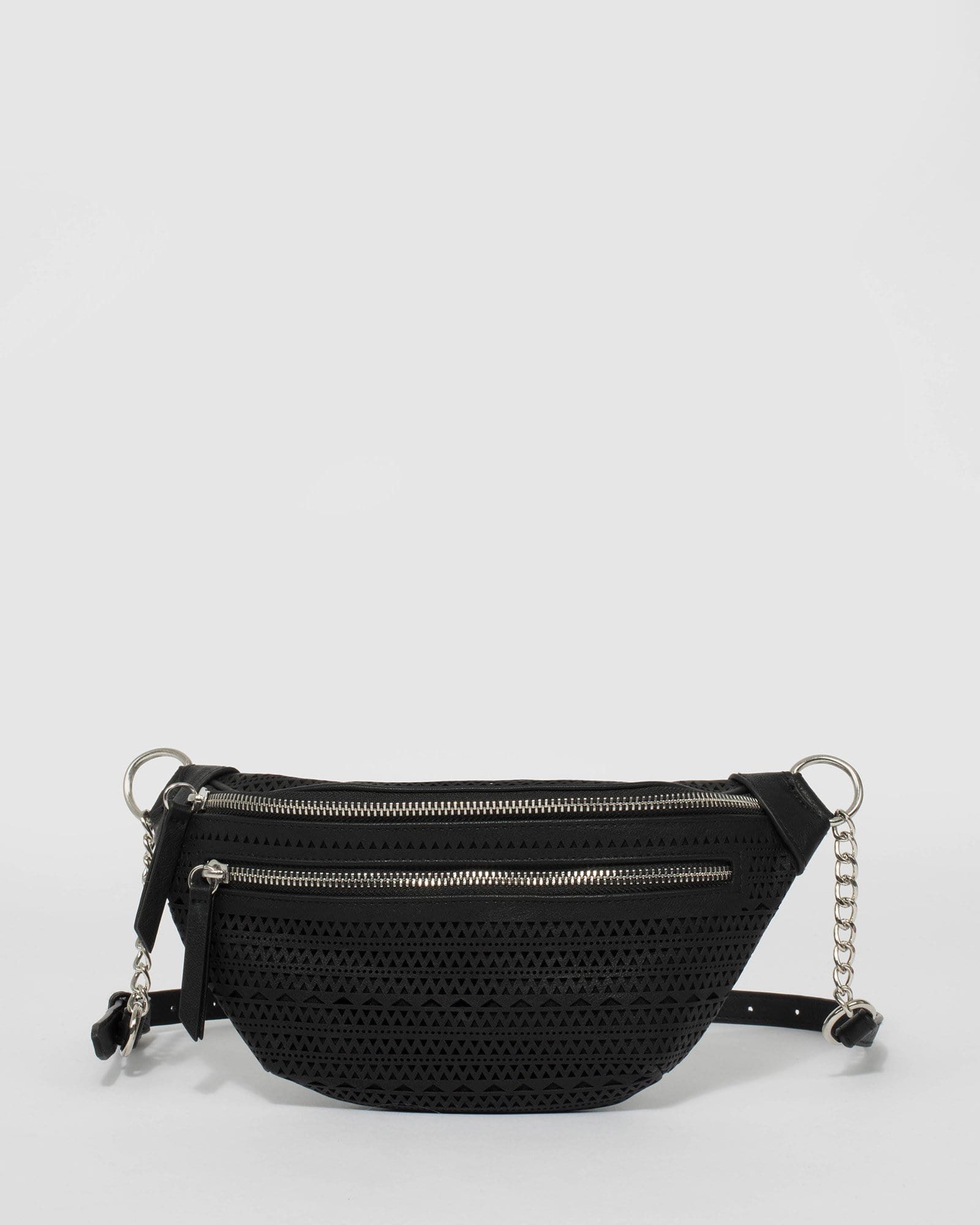 Image of Black Diandra Punchout Bumbag