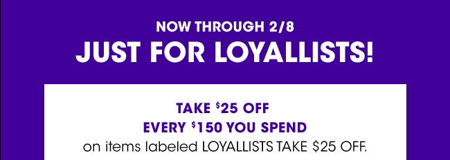 TAKE $25 OFF