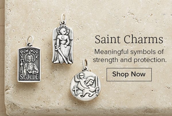 Saint Charms - Meaningful symbols of strength and protection. Shop Now