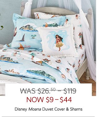 DISNEY MOANA DUVET COVER & SHAMS