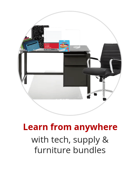 Learn from anywhere with tech, supply & furniture bundles