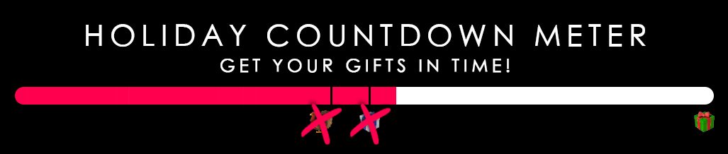 Holiday countdown meter - Get your gifts in time!