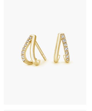 Zuri Diamond Huggie Earrings