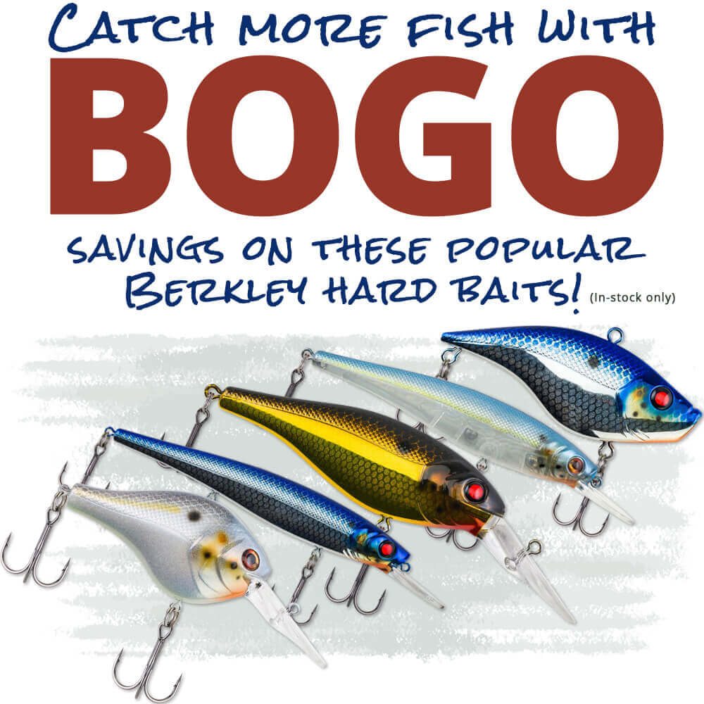Catch more fish with BOGO savings on these popular Berkley hard baits!