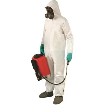 MicroMax® Hooded Coverall with Elastic Wrists and Built-In Booties