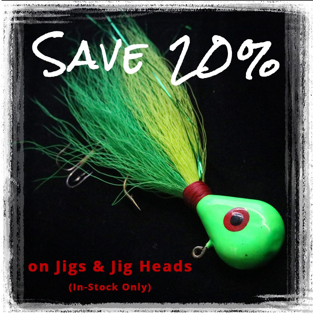 Save 20% on Jigs and Jig Heads!