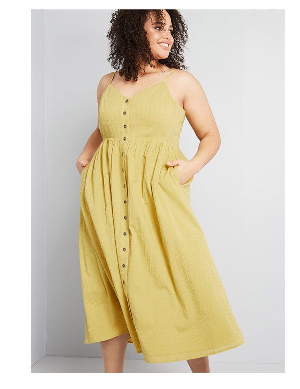 Quite Clearly Charismatic Midi Dress