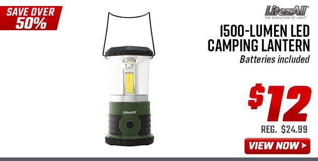 LitezAll 1500-Lumen LED Camping Lantern