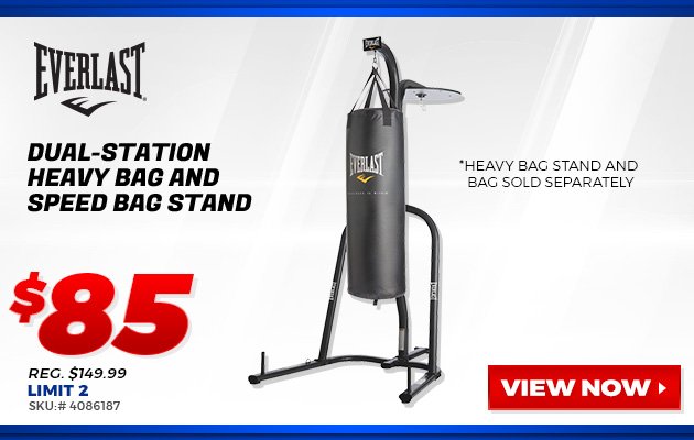 EVERLAST Dual-Station Heavy Bag and Speed Bag Stand