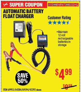 Automatic Battery Float Charger