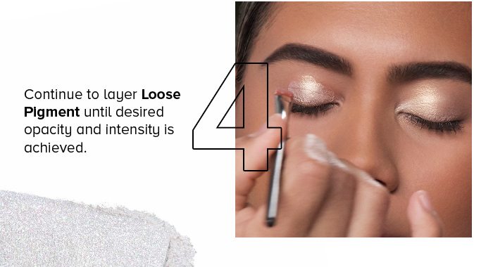 4. Continue to layer Loose Pigment until desired opacity and intensity is achieved.