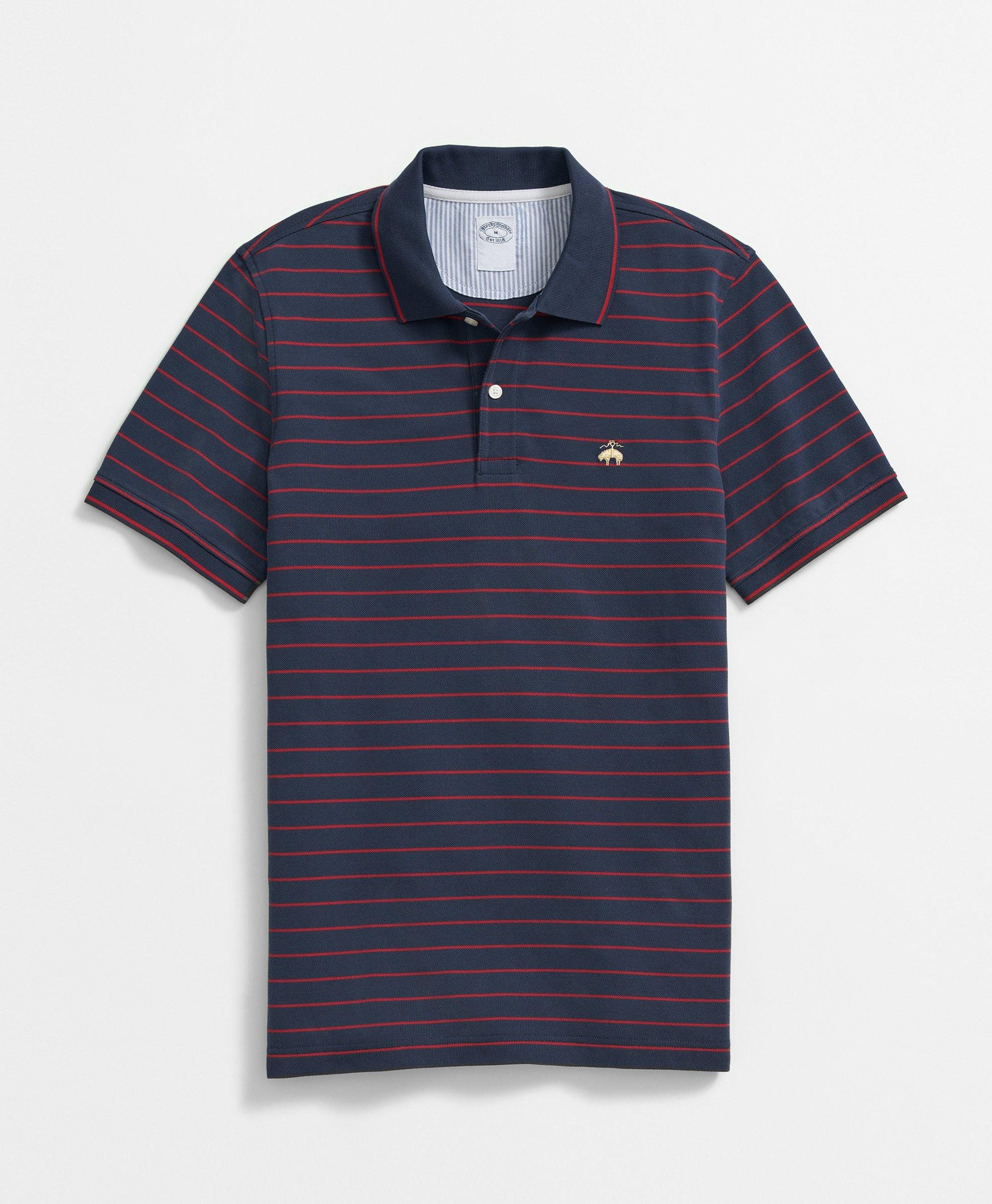 Golden Fleece® Thin Striped Supima® Polo Shirt