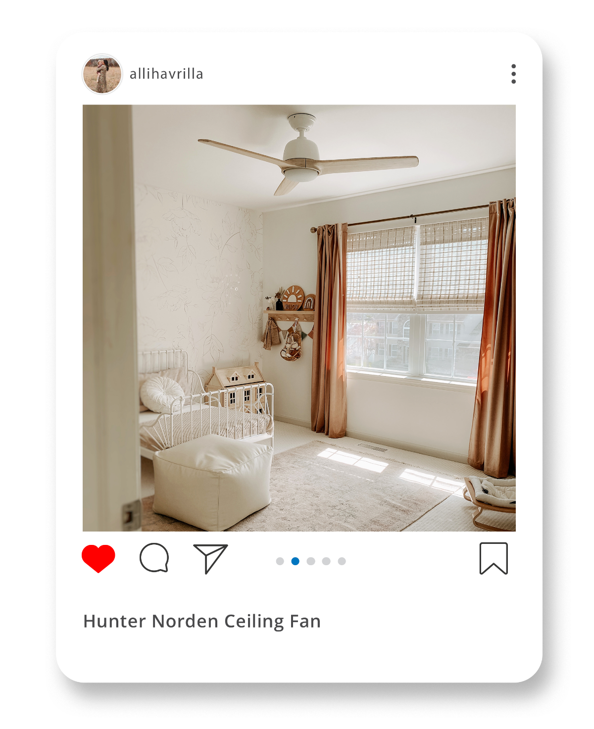 Hunter Norden ceiling fan