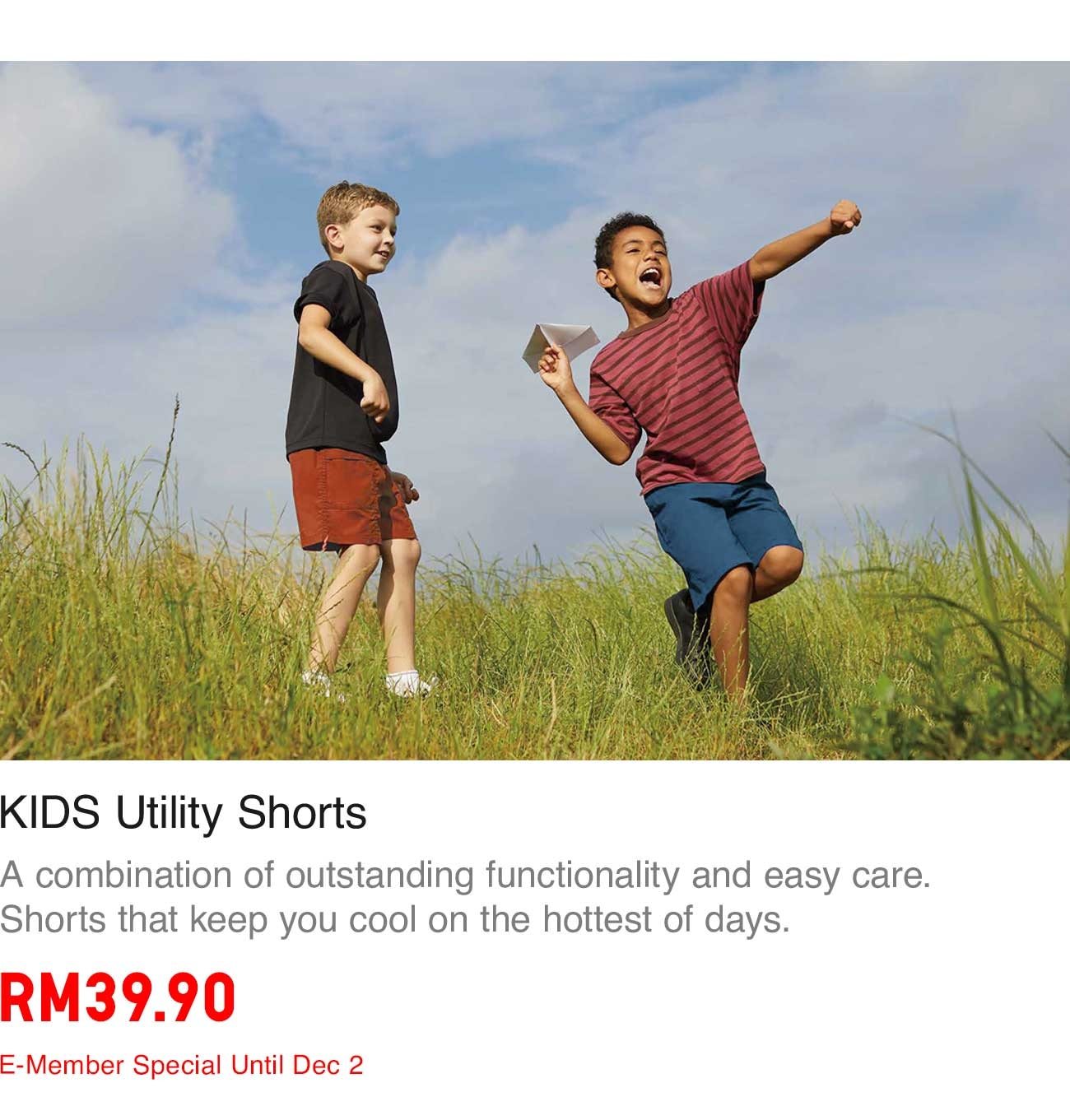 Kids Utility Shorts