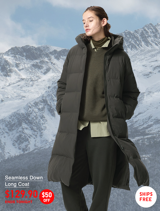 PDP2 - WOMEN SEMALESS DOWN LONG COAT