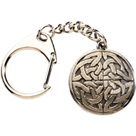 Round Interlaced Celtic Key Ring