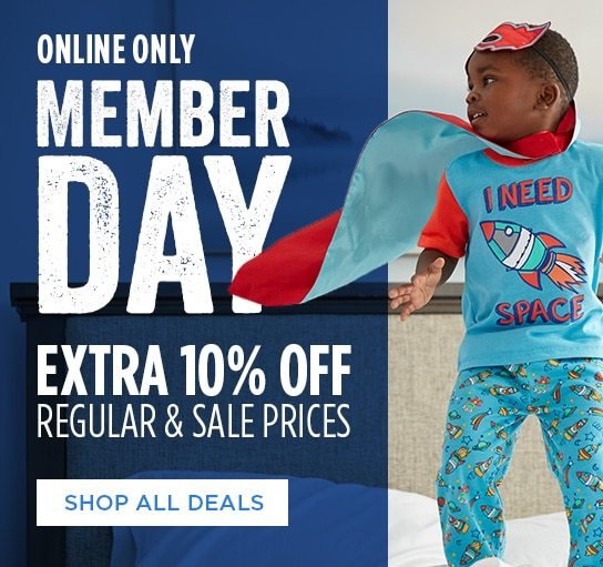 ONLINE ONLY MEMBER DAY EXTRA 10% OFF REGULAR & SALE PRICES | SHOP ALL DEALS